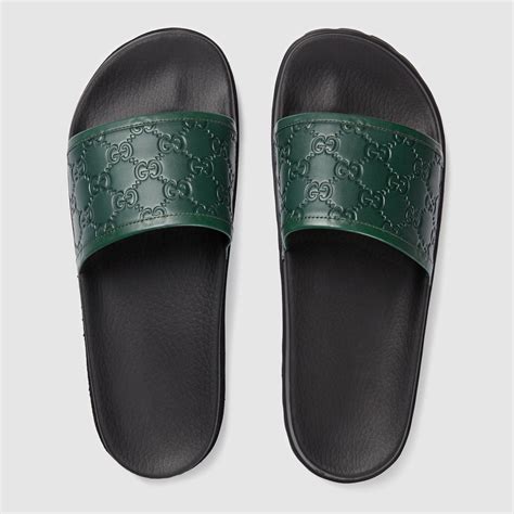 green gucci slides men|gucci slides men cheap.